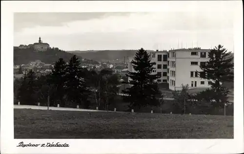 Foto Ak Náchod Region Königgrätz, Teilansicht, Schloss