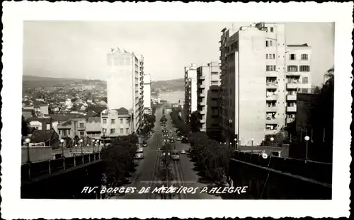 Foto Ak Porto Alegre Brasilien, Av. Borges de Medeiros