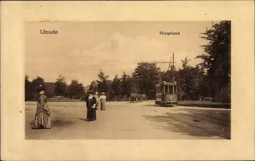 Ak Utrecht Niederlande, Hoogeland, Straßenbahn