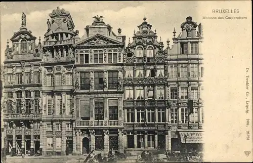 Ak Bruxelles Brüssel, Maisons des Corporations