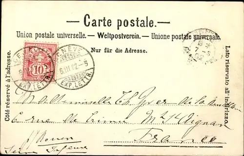 Ak Genève Genf Schweiz, Monument Brunswick