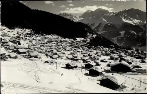 Ak Verbier Village Kanton Wallis, Vue avec les Combins