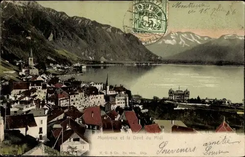Ak Montreux Kt. Waadt Schweiz, Dent du Midi