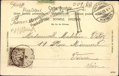 Ak Montreux Kt. Waadt Schweiz, Dent du Midi