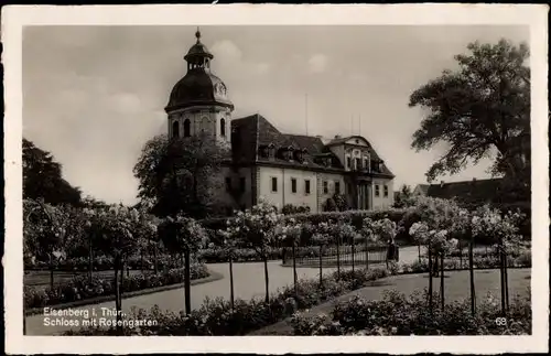 Ak Eisenberg in Thüringen, Schlossgarten und Schloss