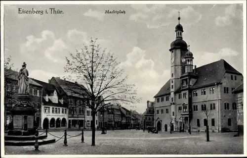 Ak Eisenberg in Thüringen, Marktplatz