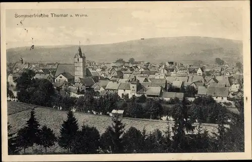 Ak Themar Thüringen, Panorama, Kirche