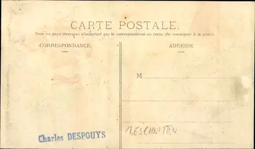 Ak Puy de Dôme, Coupe Gordon Bennett 1905, Circuit d'Auvergne, Tournant du Gendarme