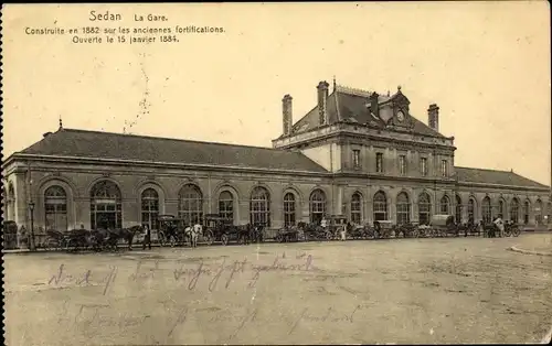 Ak Sedan Ardennes, Bahnhof