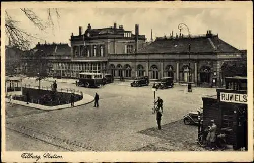 Ak Tilburg Nordbrabant Niederlande, Station