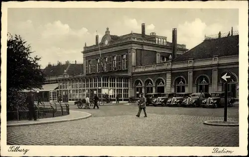 Ak Tilburg Nordbrabant Niederlande, Station