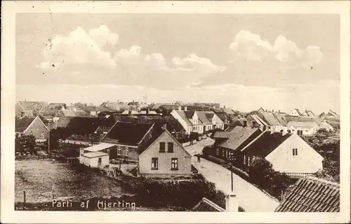 Ak Hjerting Sogn Dänemark, Blick auf den Ort, Wohnhäuser
