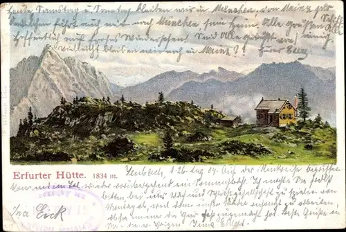 Litho Maurach Eben am Achensee Tirol, Erfurter Hütte