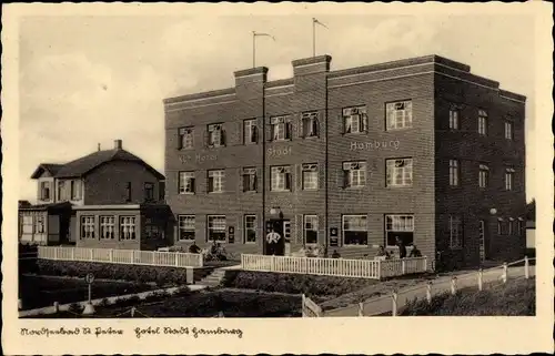 Ak Nordseebad Sankt Peter Ording, Hotel Stadt Hamburg