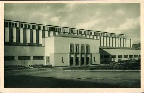 Ak Essen im Ruhrgebiet, Halle V auf dem Ausstellungsgelände