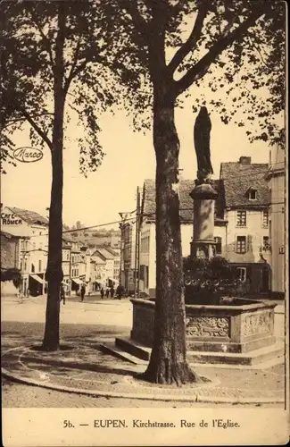 Ak Eupen Wallonien Lüttich, Kirchstraße