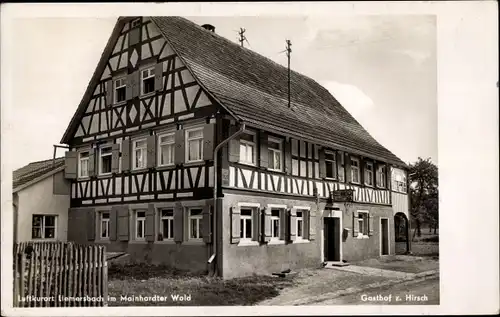 Ak Liemersbach Großerlach in Württemberg, Gasthof zum Hirsch