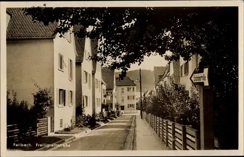 Ak Fellbach in Württemberg, Freiligrathstraße