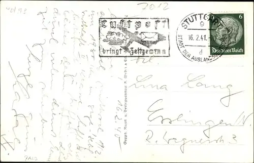 Ak Fellbach in Württemberg, Freiligrathstraße