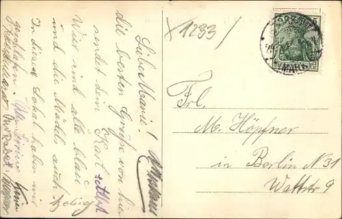 Ak Storkow in der Mark, Rathaus Hotel