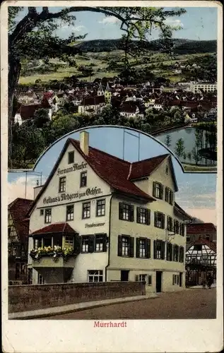 Ak Murrhardt in Württemberg, Gasthaus und Metzgerei zum Ochsen
