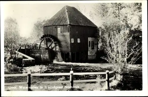 Ak Goor Overijssel, Watermolen in´t landgoed Nijenhuis