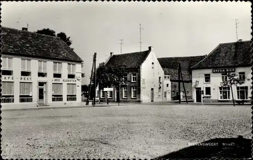 Ak Stevensweert Limburg Niederlande, Markt