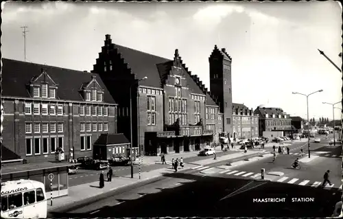 Ak Maastricht Limburg Niederlande, Station
