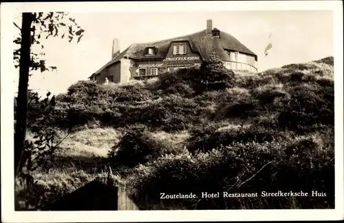 Ak Zoutelande Veere Zeeland Niederlande, Hotel Restaurant Streefkerksche Huis