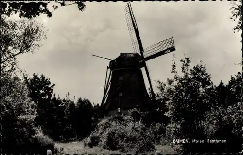 Ak Ommen Overijssel Niederlande, Molen Besthmen, Windmühle