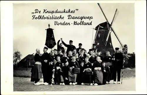 Ak Vorden Gelderland, De Knupduukskes, Folkloristische Dansgroep, Windmühle