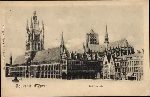 Ak Ypres Ypern Westflandern, Les Halles