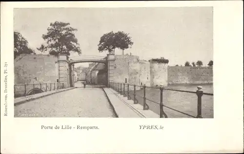 Ak Ypres Ypern Westflandern, Porte de Lille