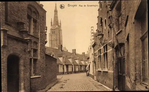 Ak Bruges Brügge Flandern Westflandern, Rue de Groeninghe