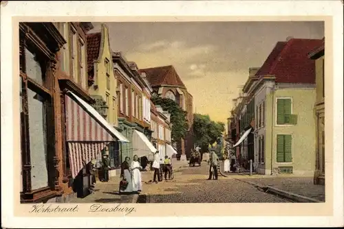 Ak Doesburg Gelderland Niederlande, Kerkstraat