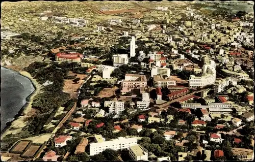 Ak Dakar Senegal, Luftbild vom Ort