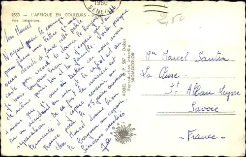 Ak Dakar Senegal, Luftbild vom Ort