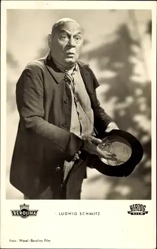 Ak Schauspieler Ludwig Schmitz, Portrait, Film Am Brunnen vor dem Tore