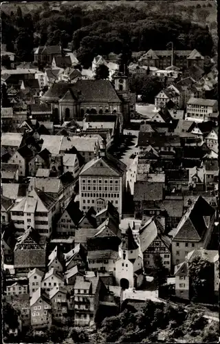 Ak Hechingen im Zollernalbkreis, Fliegeraufnahme