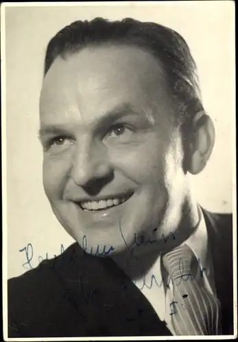 Foto Ak Schauspieler Otto Stelucht ?, Portrait, Autogramm