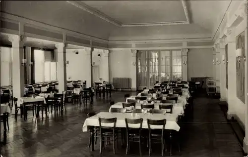 Ak Bad Kösen Naumburg an der Saale, Sanatorium Ernst Thälmann, Speisesaal