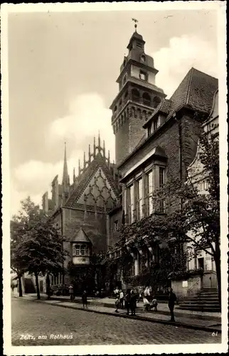 Ak Zeitz im Burgenlandkreis, Rathaus