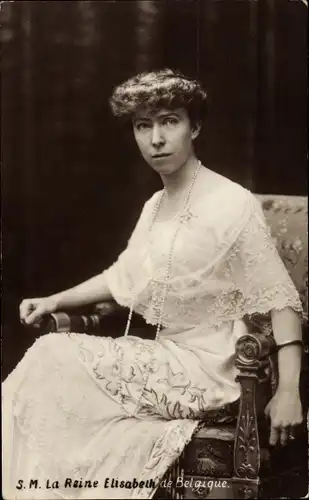 Ak Elisabeth Gabriele in Bayern, Königin von Belgien, Portrait