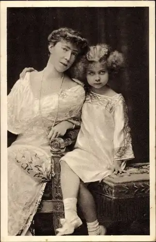Ak Königin Elisabeth Gabriele von Belgien, Prinzessin Marie José