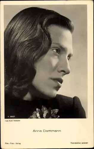 Ak Schauspielerin Anna Dammann, Portrait