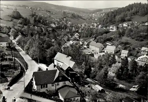 Ak Pobershau Marienberg im Erzgebirge, Blick auf die Stadt