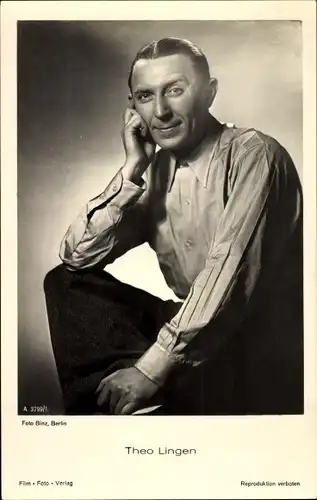 Ak Schauspieler Theo Lingen, Portrait