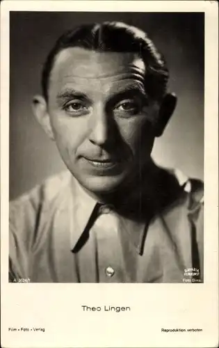 Ak Schauspieler Theo Lingen, Portrait