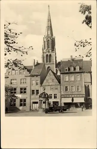 Ak Merseburg an der Saale, Markt und Stadtkirche