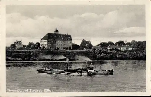 Ak Pretzsch an der Elbe Bad Schmiedeberg, Dampfer